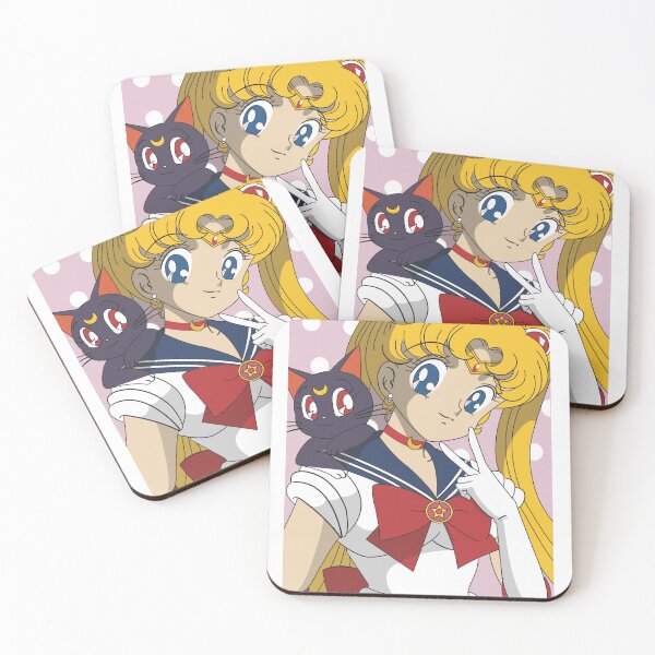 Item preview, Sailor Moon and Luna designed and sold by WolfenStudio.