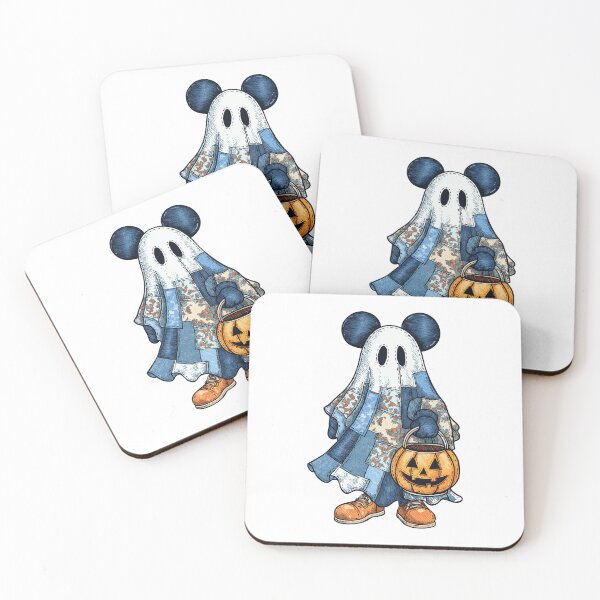 Item preview, Patchwork Ghost with Pumpkin Pail – Whimsical Halloween Illustration designed and sold by Art of Ngu.