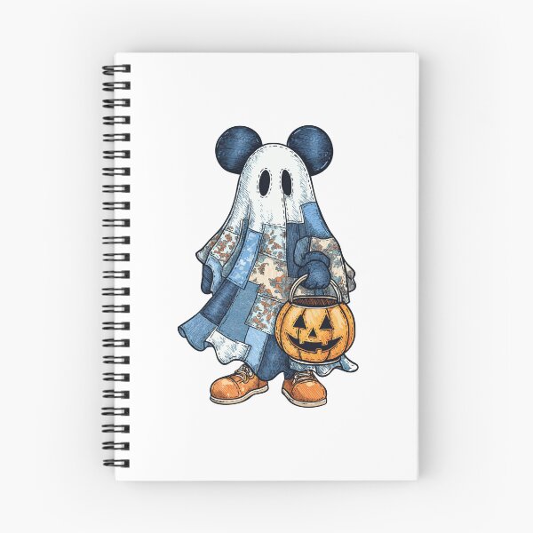 Item preview, Patchwork Ghost with Pumpkin Pail – Whimsical Halloween Illustration designed and sold by Art of Ngu.