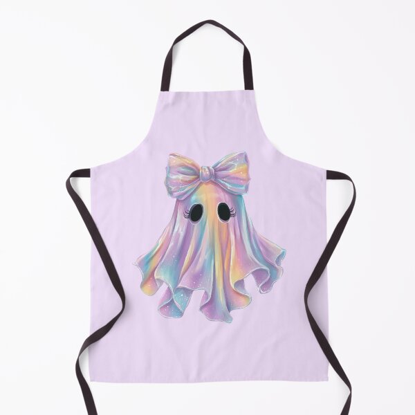 Item preview, Pastel Rainbow Ghost with Bow – Cute Halloween Illustration designed and sold by Art of Ngu.