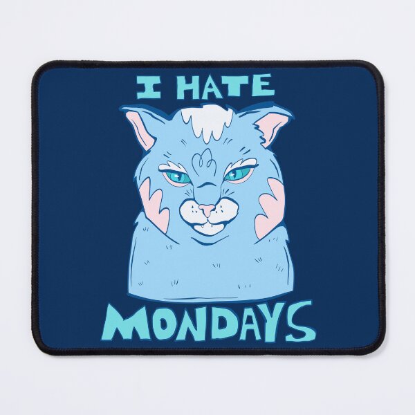 Item preview, i hate mondays - grumpy spicy cat designed and sold by crestfallenmermaid.