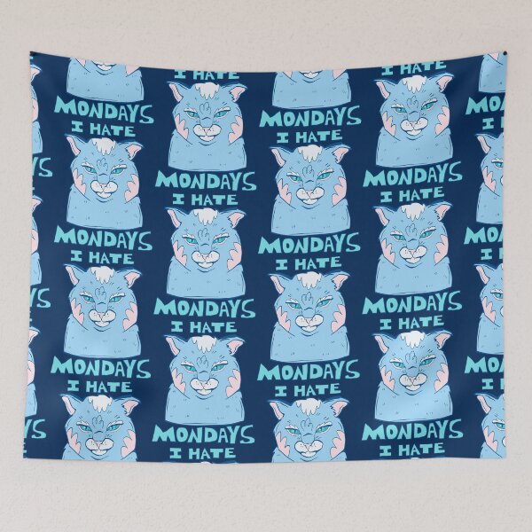 Item preview, i hate mondays - grumpy spicy cat designed and sold by crestfallenmermaid.