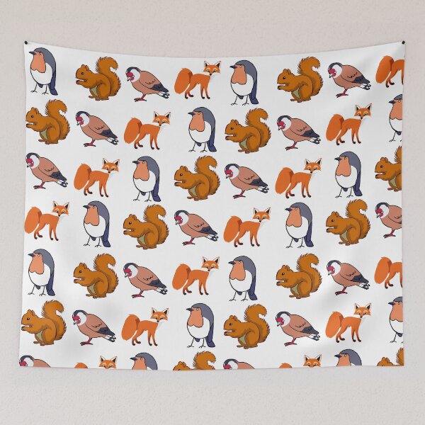 Item preview, Winter forest creatures pattern designed and sold by BritishDelights.