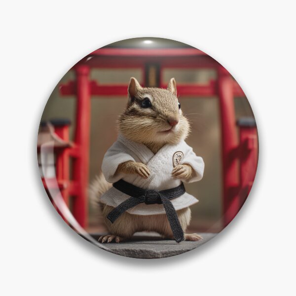Item preview, Karate Chipmunk Stands Guard designed and sold by Tridentulus.