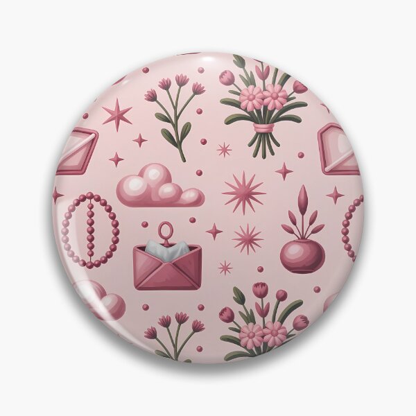 Item preview, Cute Pink Pattern – accessories, Flowers & Clouds Aesthetic - girly vibes  designed and sold by MarJul.