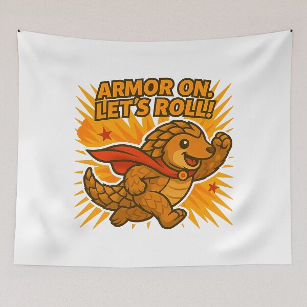 Item preview, Pangolin Armadillo Superhero designed and sold by k3rstman1.