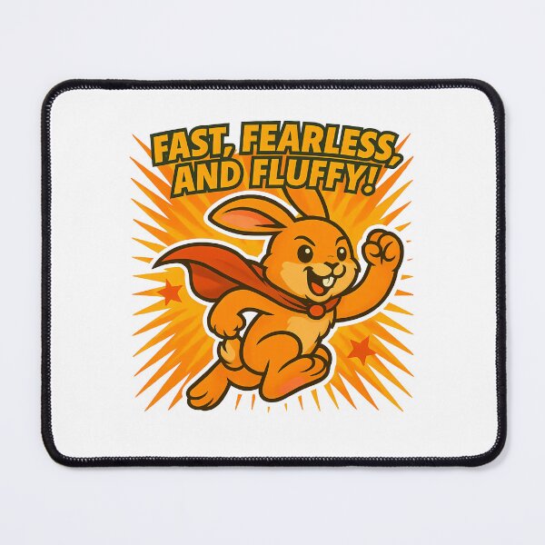 Item preview, Fast, Fearless, Fluffy Bunny Hero designed and sold by k3rstman1.