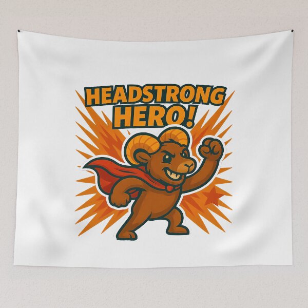 Item preview, Headstrong Hero Goat Ram designed and sold by k3rstman1.