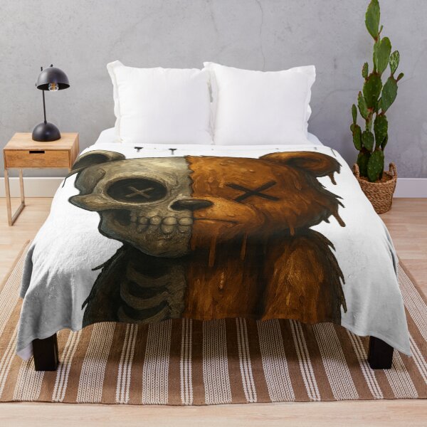 Item preview, Creepy Cute Half Skull Half Bear Artwork designed and sold by optimusprime39.