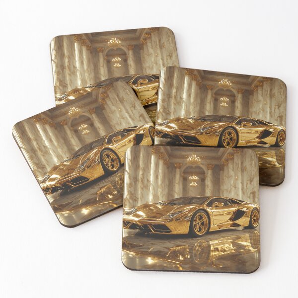 Item preview,  Gold Super Car Art designed and sold by LonieEmmerich.