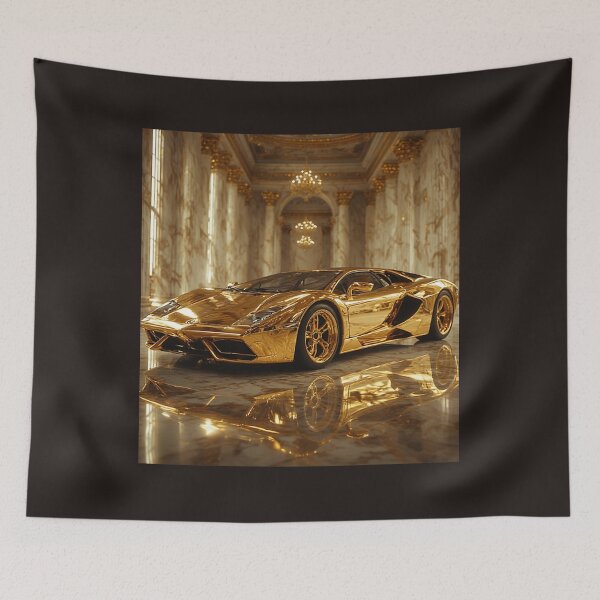 Item preview,  Gold Super Car Art designed and sold by LonieEmmerich.