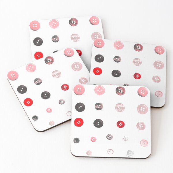 Item preview, Pink Toned Button Sticker Sheet for Junk Journals designed and sold by Martie Mart.