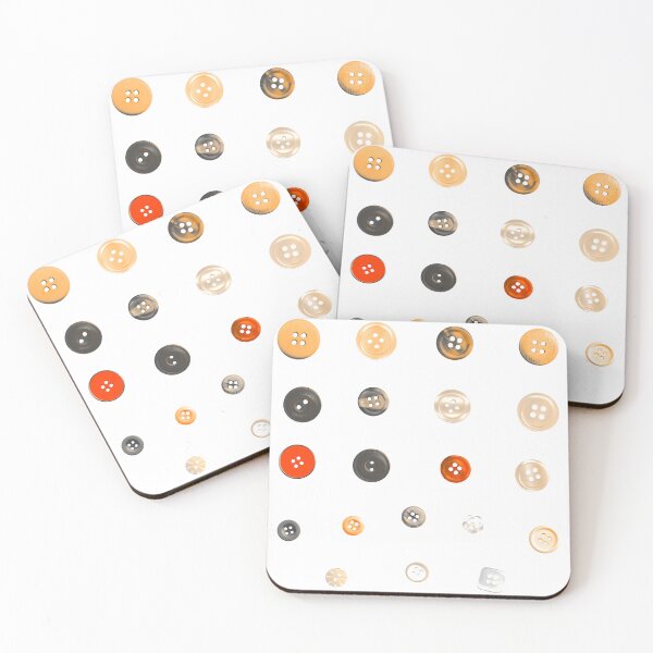 Item preview, Orange Toned Button Sticker Sheet for Junk Journals designed and sold by Martie Mart.