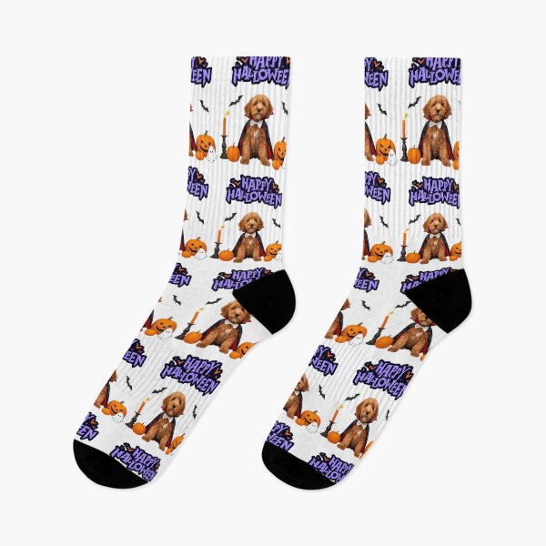 Item preview, Miniature Goldendoodle Dracula Halloween Design | Cute Dog in Spooky Costume designed and sold by Fredster1966.