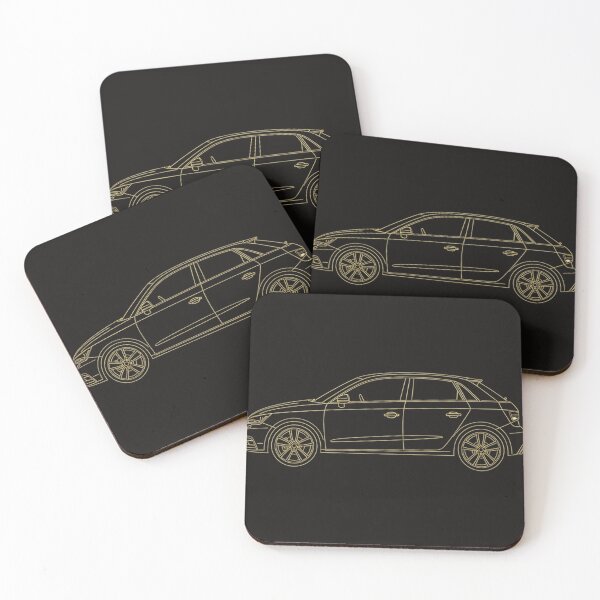 Item preview, A1 Sportback Golden Outline designed and sold by MacieJakubowski.