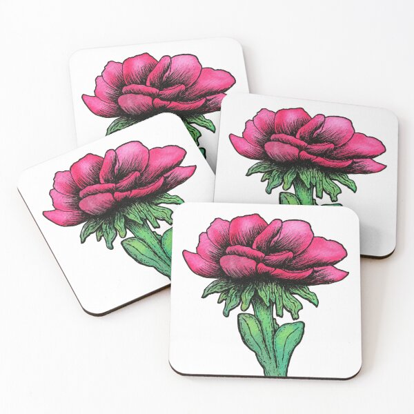 Item preview, red flower unfurls designed and sold by cam-graphics.