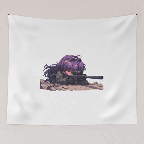 Item preview, Chibi Fujibayashi Kyou Sniper in Clannad Anime Style designed and sold by GABRIELMURPHY.