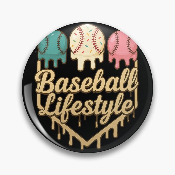 Item preview, Baseball Lifestyle Dripping Ice Cream Balls Design designed and sold by haitrieuic96.