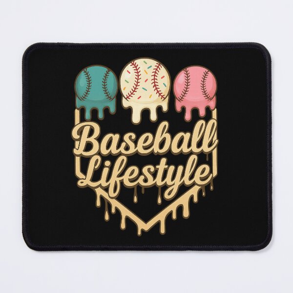 Item preview, Baseball Lifestyle Dripping Ice Cream Balls Design designed and sold by haitrieuic96.