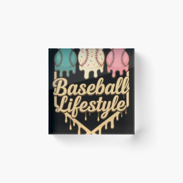Item preview, Baseball Lifestyle Dripping Ice Cream Balls Design designed and sold by haitrieuic96.