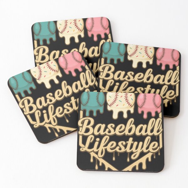Item preview, Baseball Lifestyle Dripping Ice Cream Balls Design designed and sold by haitrieuic96.