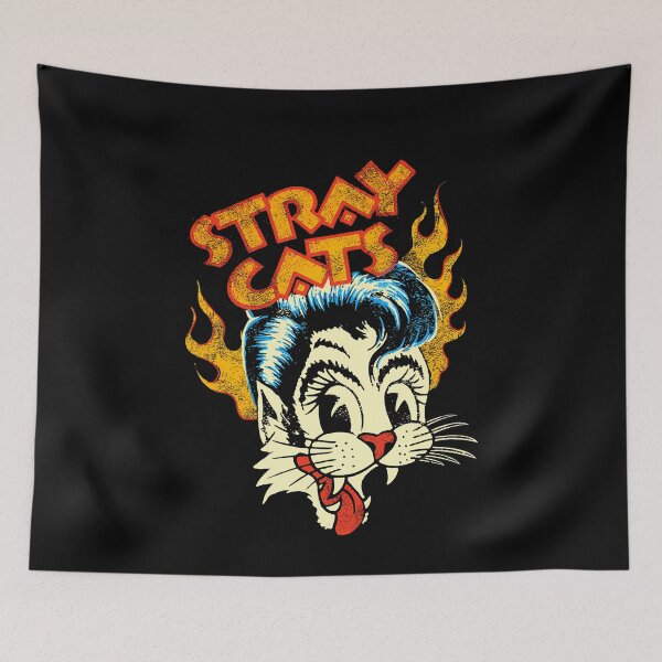 Item preview, Retro Rockabilly Inspired S.tr.ay Ca.ts Artwork With 50s Vibes designed and sold by MaverickFerry.