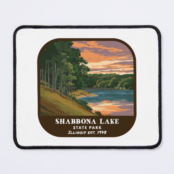 Item preview, Vintage Shabbona Lake State Park (Illinois State Park) designed and sold by RabbitK.
