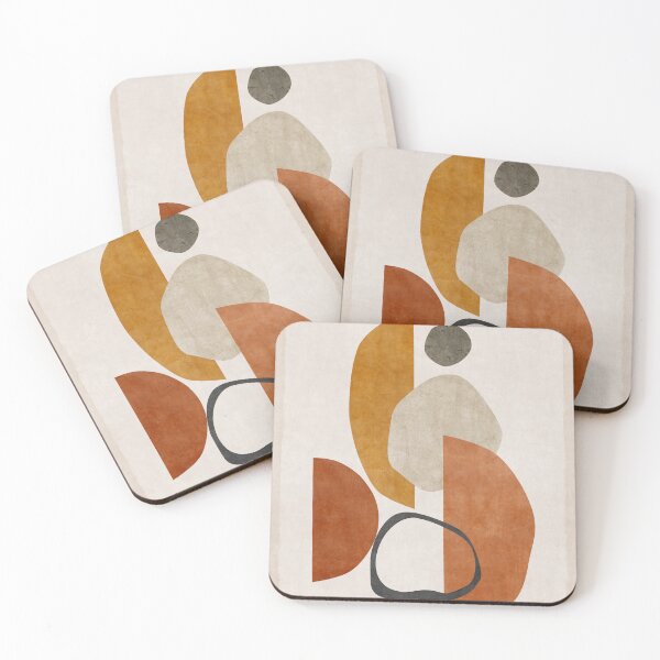 Item preview, Formas abstractas 08 tonos tierra designed and sold by FAROSSTUDIO.