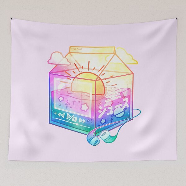 Item preview, Lofi Sunset Juice Carton designed and sold by heysoleilart.