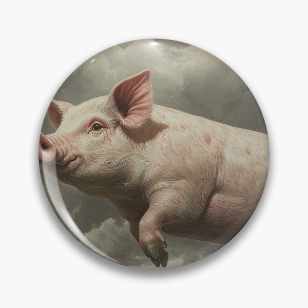 Item preview, Levitating Pig Over Farmland designed and sold by Shannon Hilson.