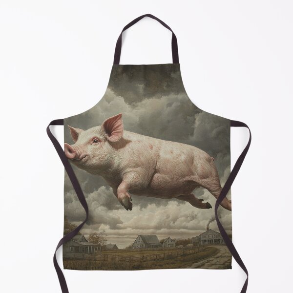 Item preview, Levitating Pig Over Farmland designed and sold by Shannon Hilson.