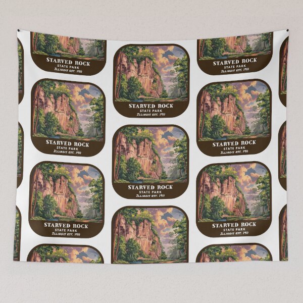 Item preview, Vintage Starved Rock State Park (Illinois State Park) designed and sold by RabbitK.