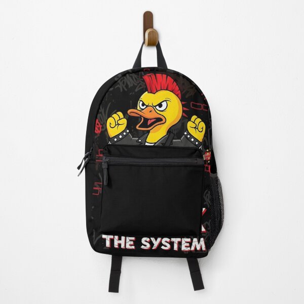 Item preview, Quack the System Punk Rock Duck with Guitar - Edgy Street Art Design designed and sold by AV.