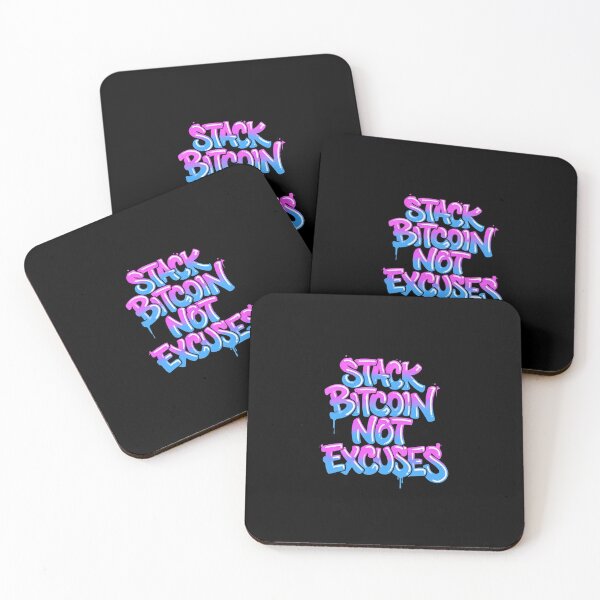 Item preview, Bitcoin Stack Bitcoin Not Excuses Graffiti Design designed and sold by RadDeck.