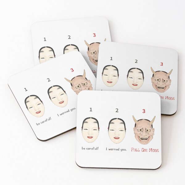 Item preview, Hannya Transformation: For Better or Worse – Noh Series | Hannya & Oni (Demon) Mask Humor designed and sold by tokomoroJP.