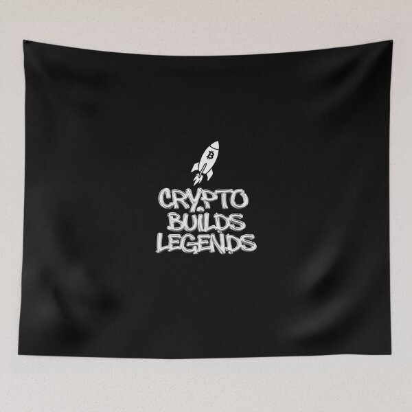 Item preview, Bitcoin Crypto Builds Legends Graffiti Design designed and sold by RadDeck.