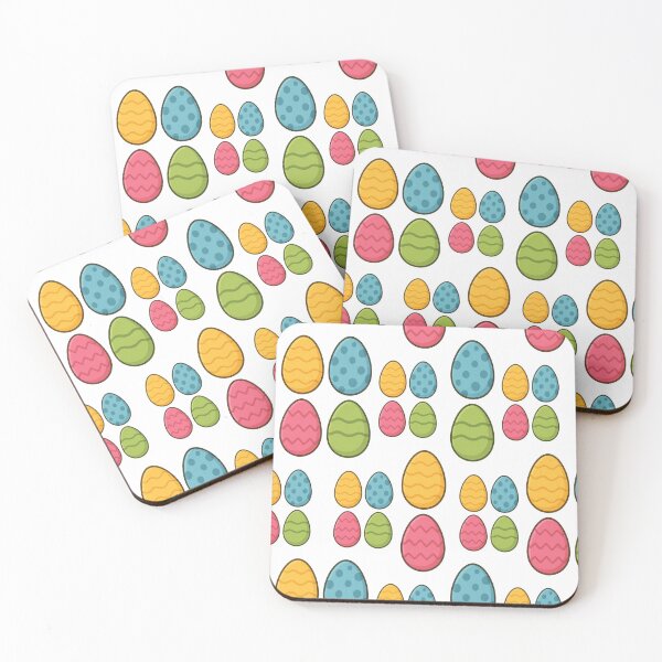 Item preview, Easter egg pattern with pastel colors and flowers designed and sold by PWDigitalArt.