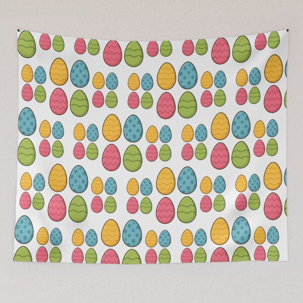 Item preview, Easter egg pattern with pastel colors and flowers designed and sold by PWDigitalArt.