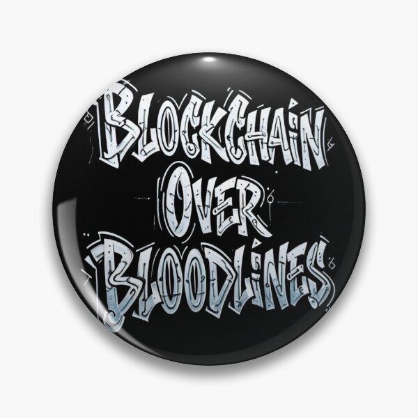 Item preview, Bitcoin Blockchain Over Bloodlines Graffiti Design designed and sold by RadDeck.