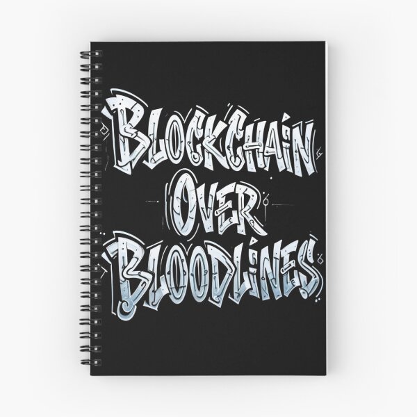 Item preview, Bitcoin Blockchain Over Bloodlines Graffiti Design designed and sold by RadDeck.