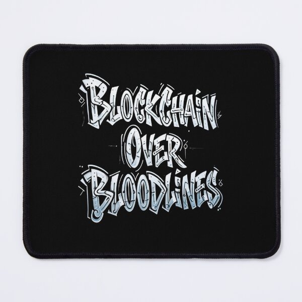 Item preview, Bitcoin Blockchain Over Bloodlines Graffiti Design designed and sold by RadDeck.