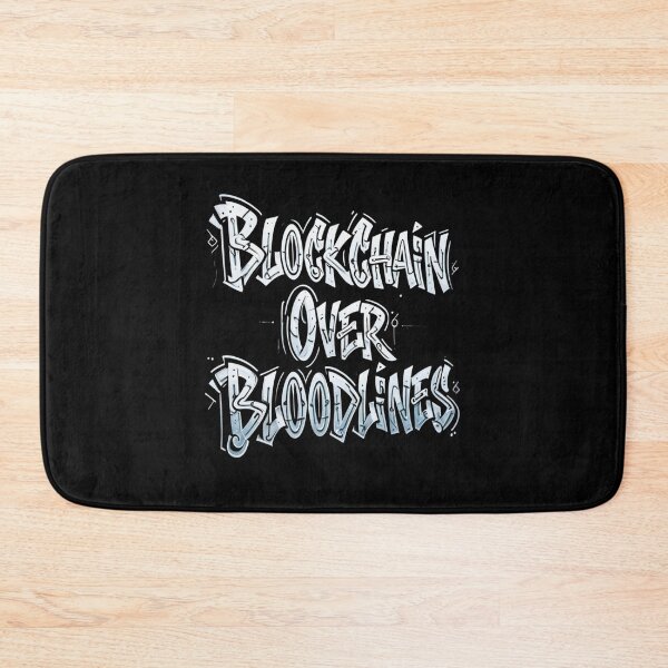 Item preview, Bitcoin Blockchain Over Bloodlines Graffiti Design designed and sold by RadDeck.