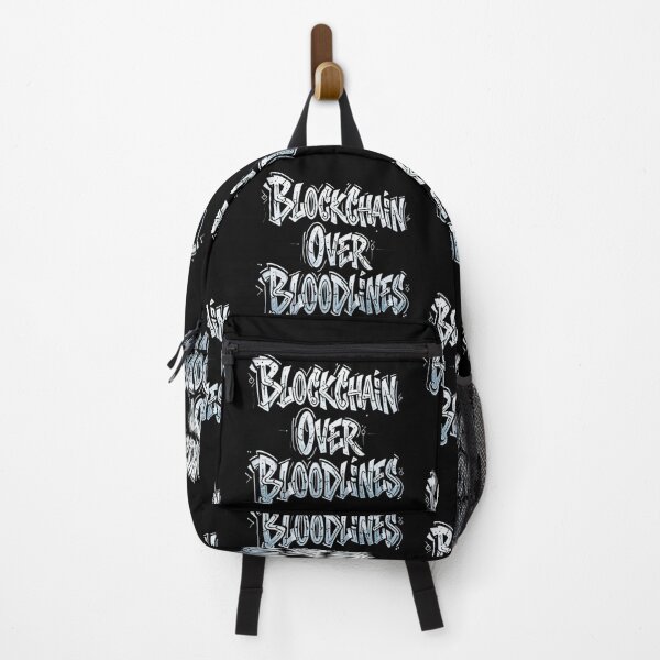 Item preview, Bitcoin Blockchain Over Bloodlines Graffiti Design designed and sold by RadDeck.