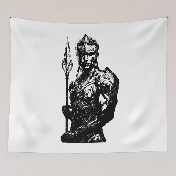 Item preview, Lugh – God of Light, Craftsmanship and Skills (Black & White Edition) designed and sold by CelticSoulShop.