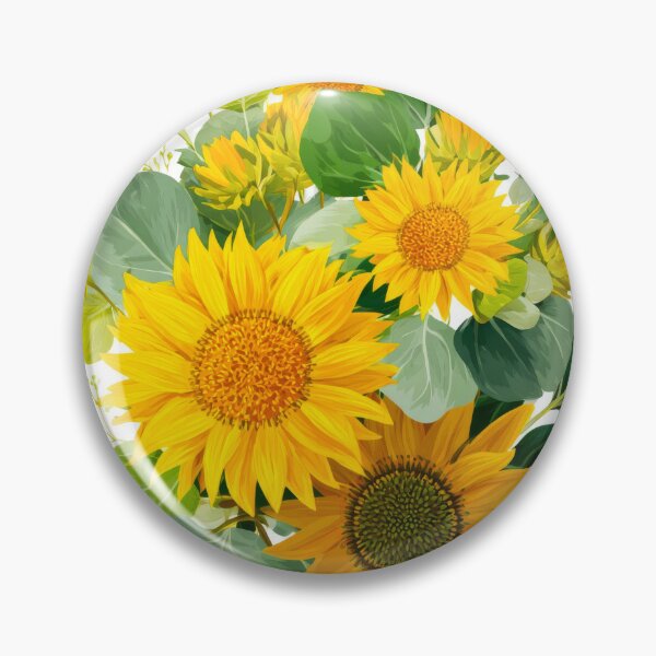 Item preview, Cottage sunflower and eucalyptus designed and sold by scicilysimonee.
