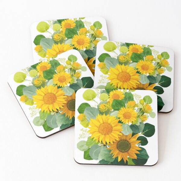 Item preview, Cottage sunflower and eucalyptus designed and sold by scicilysimonee.
