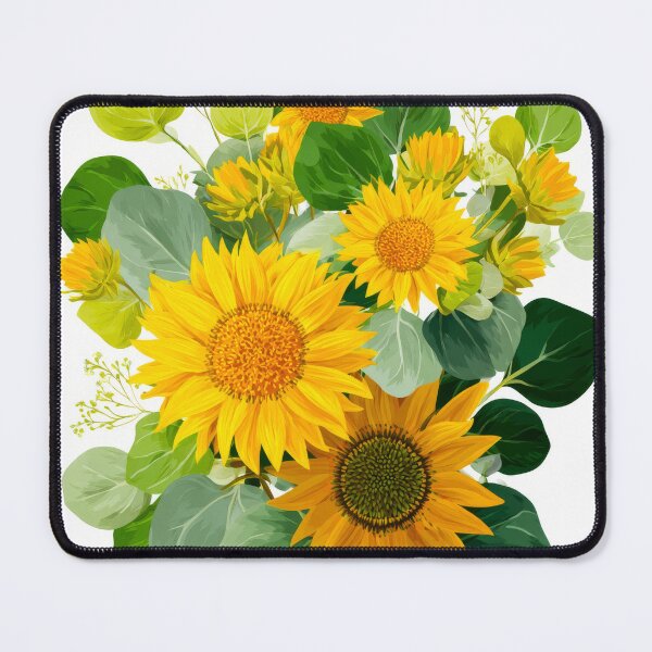 Item preview, Cottage sunflower and eucalyptus designed and sold by scicilysimonee.
