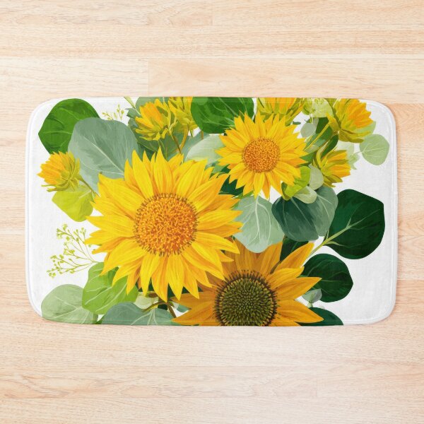 Item preview, Cottage sunflower and eucalyptus designed and sold by scicilysimonee.