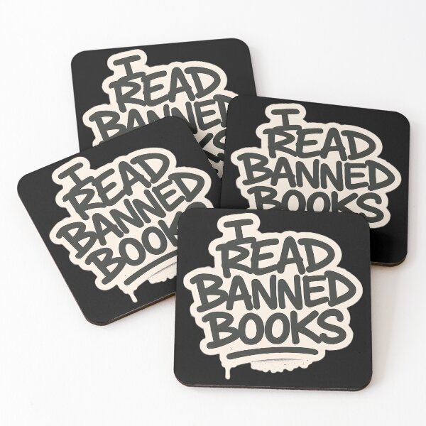 Item preview, I Read Banned Books Graffiti Protest Art designed and sold by PinUpPizzazz.