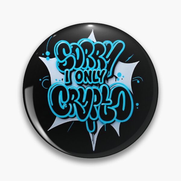 Item preview, Bitcoin Sorry I Only Speak Crypto Graffiti Design designed and sold by RadDeck.